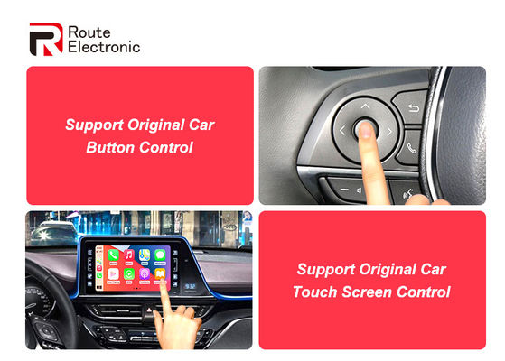 Système Linux d'adaptateur Carplay sans fil Plug And Play pour Toyota