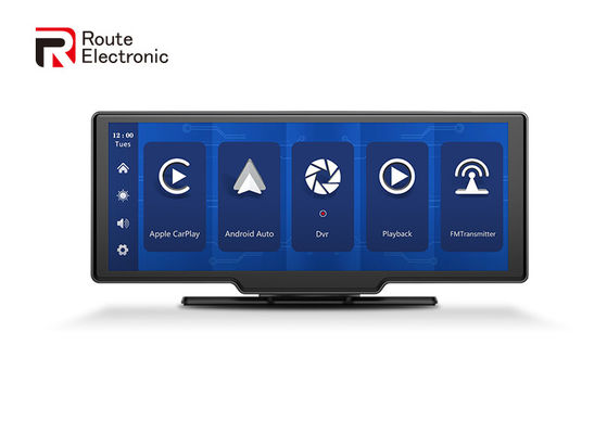 Caméra de tableau de bord de voiture à écran tactile capacitif DVR avec caméra frontale 2.5K caméra arrière 1080P