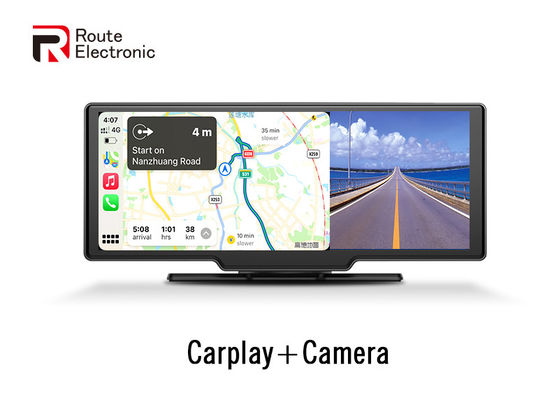 Double caméra Dash Cam DVR écran de 10,26 pouces avec Carplay sans fil