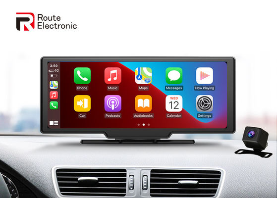 Caméra de tableau de bord de voiture à écran tactile capacitif DVR avec caméra frontale 2.5K caméra arrière 1080P
