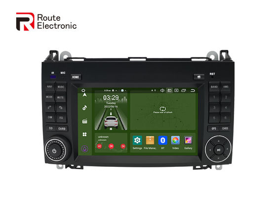 Double stéréo de voiture de vacarme de boutons physiques, autoradio d'Android 12 pour le benz B200