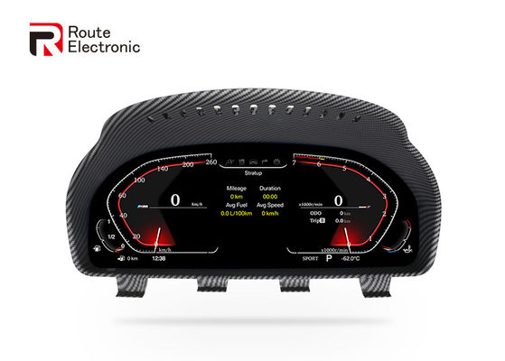 Compteur de vitesse numérique pour tableau de bord de voiture BMW F10 12,3 pouces 1920 × 720 IPS
