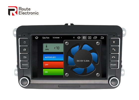 Autoradio Android VW Universal Octa Core 7 pouces avec boutons physiques de ventilateur de refroidissement