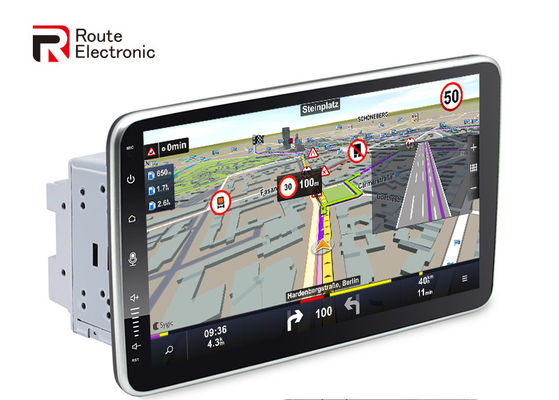 Autoradio rotatif de 10,1 pouces, lecteur multimédia automatique avec écran QLED 1280×720
